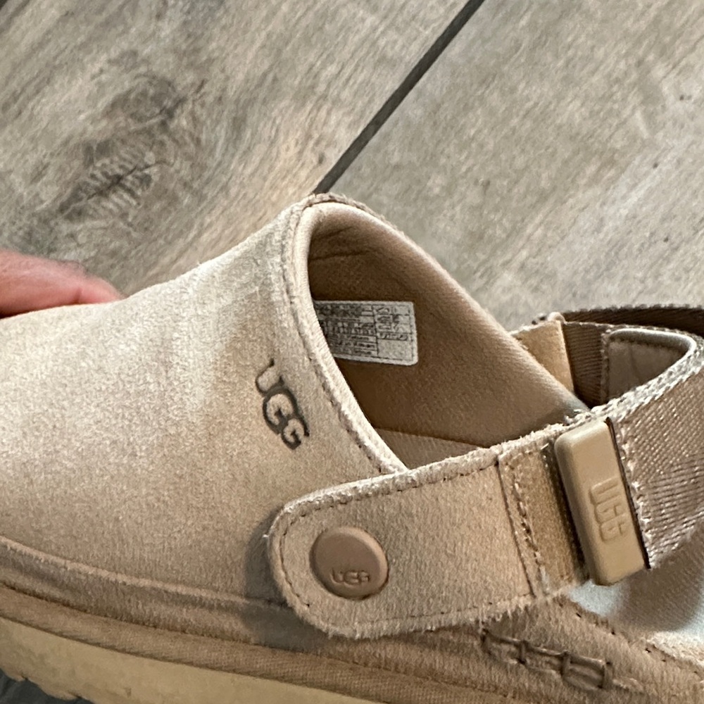 UGG Tan Suede Slippers - Picture 5 of 7